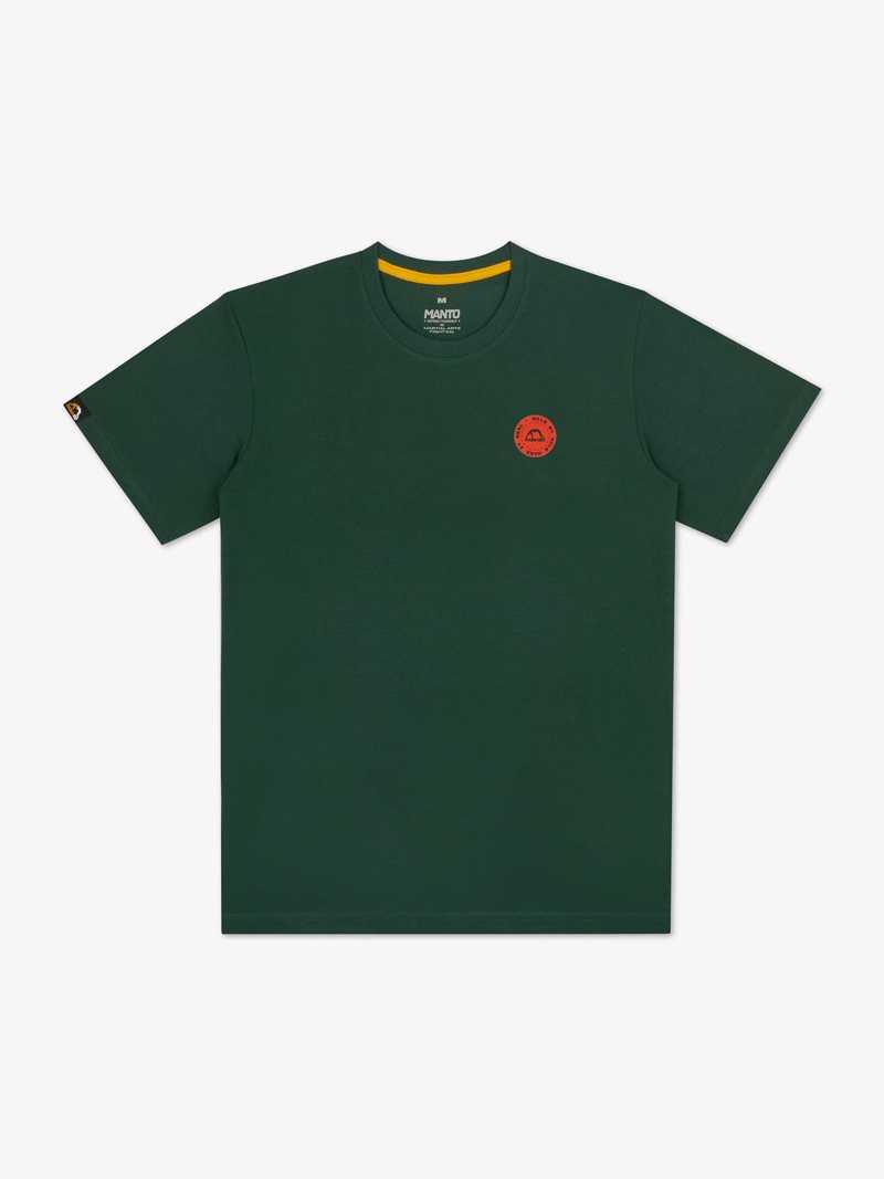 MANTO STAMP 25  tshirt- green